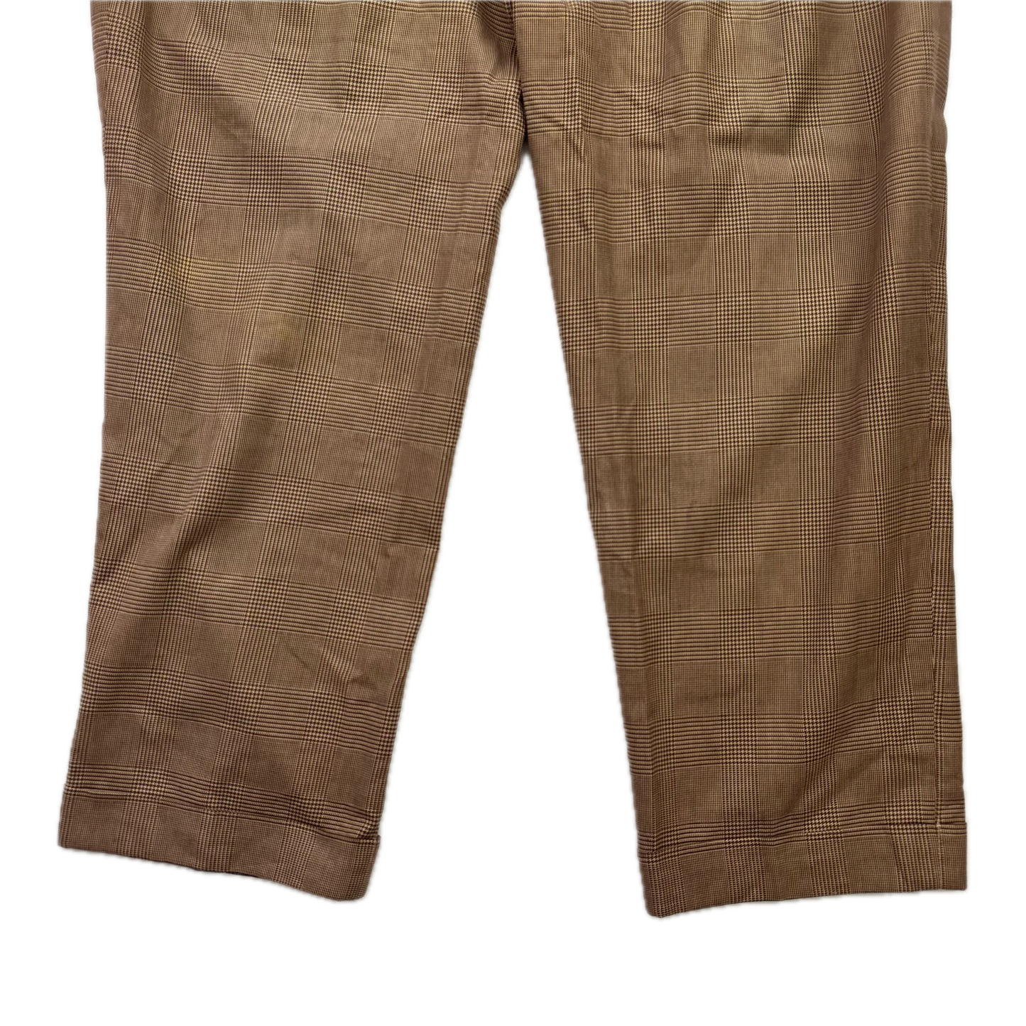 Polo Ralph Lauren Brown Glen Plaid Dress Pants Preppy (Cotton) - 36/30
