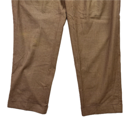 Polo Ralph Lauren Brown Glen Plaid Dress Pants Preppy (Cotton) - 36/30