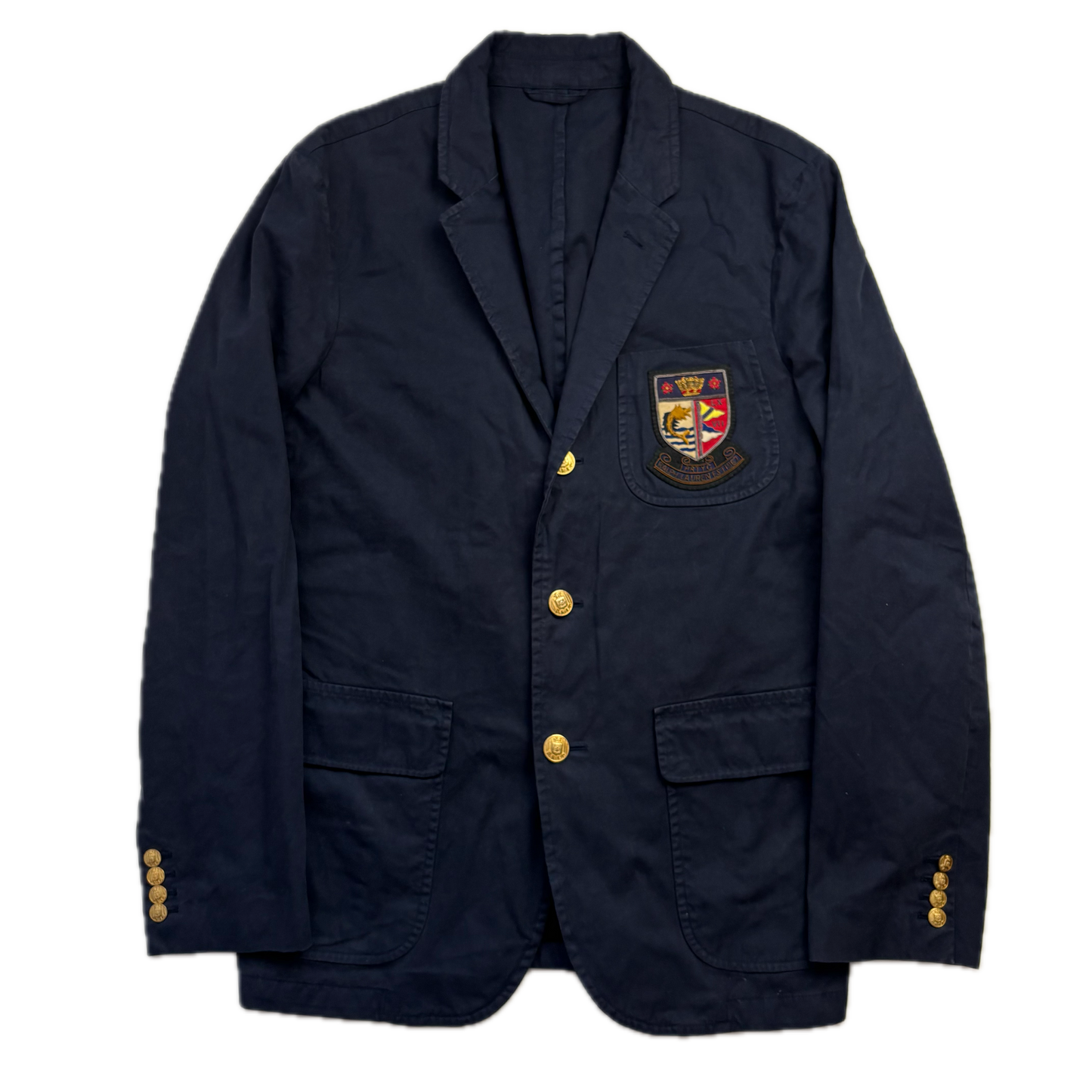 Polo Ralph Lauren Navy Crest Blazer Sports Jacket - 46R (44R)