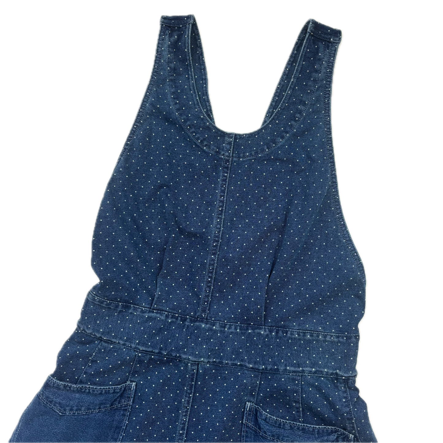 RRL Blue Polka Dot Dungarees Overalls - M