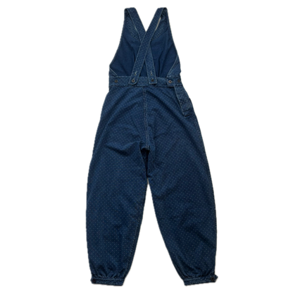 RRL Blue Polka Dot Dungarees Overalls - M