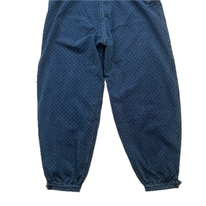 RRL Blue Polka Dot Dungarees Overalls - M