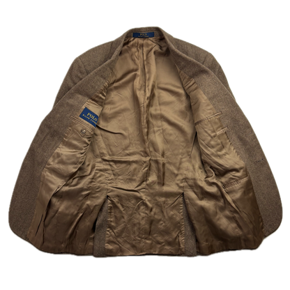 Polo Ralph Lauren Brown Herringbone Blazer (Wool Cashmere) - 38R