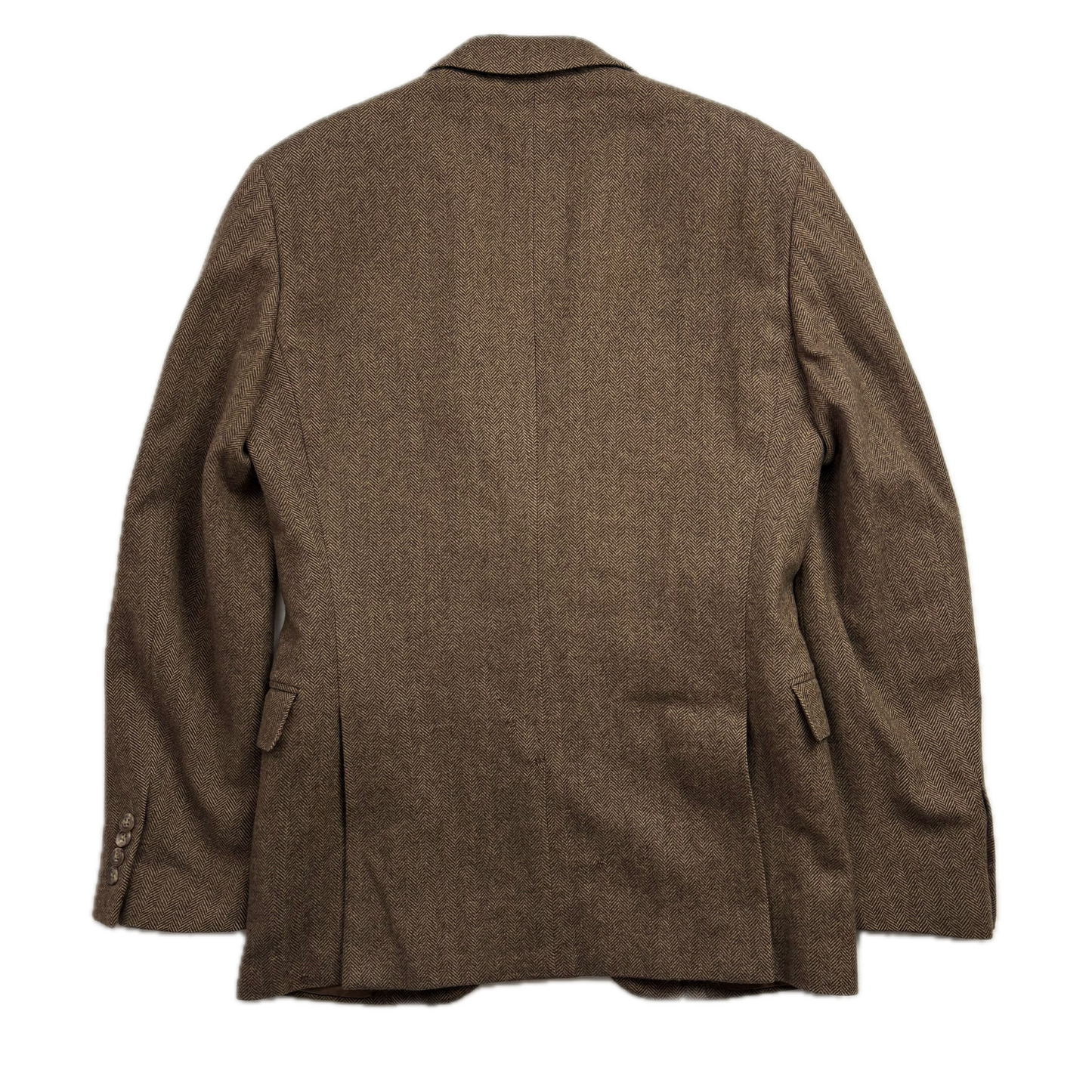 Polo Ralph Lauren Brown Herringbone Blazer (Wool Cashmere) - 38R