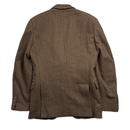 Polo Ralph Lauren Brown Herringbone Blazer (Wool Cashmere) - 38R
