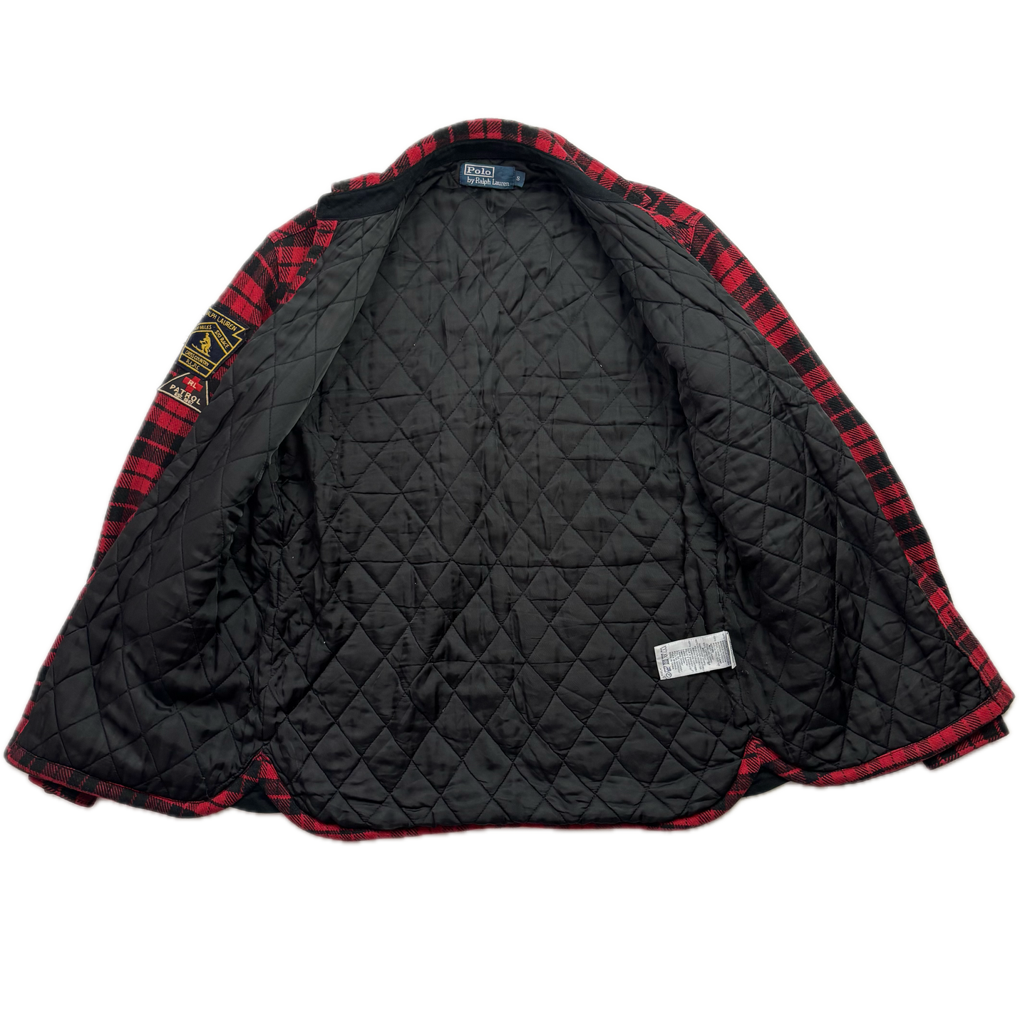 Polo Ralph Lauren Ski Patrol Red Buffalo Plaid Quilt Lined Over-shirt (Cotton Wool) - S