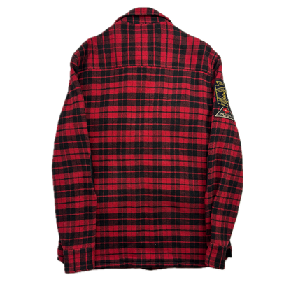 Polo Ralph Lauren Ski Patrol Red Buffalo Plaid Quilt Lined Over-shirt (Cotton Wool) - S