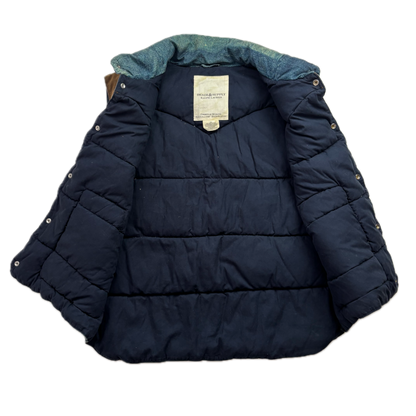 Denim & Supply Patchwork Denim Print Western Gilet - XXL