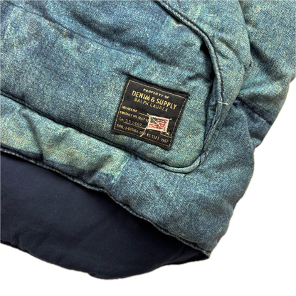 Denim & Supply Patchwork Denim Print Western Gilet - XXL