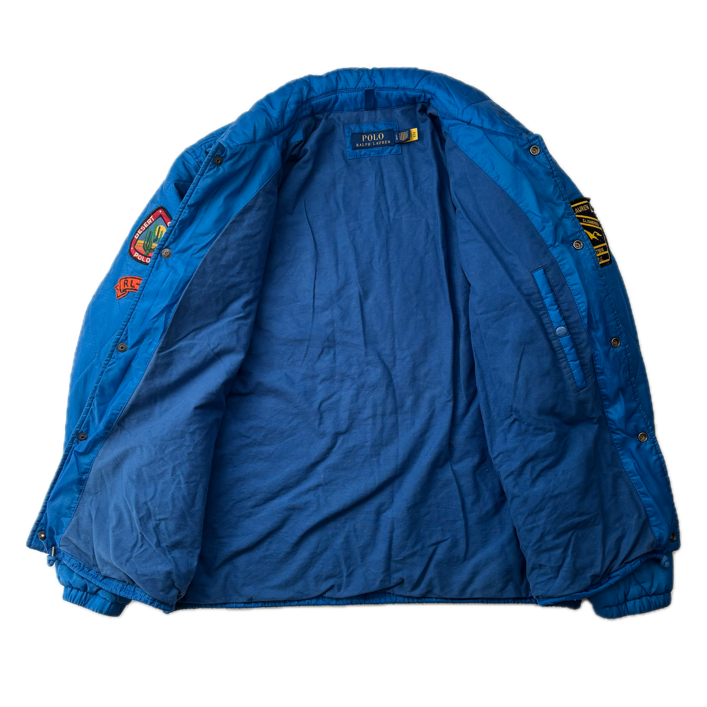 Polo Ralph Lauren Blue Quilted Coach Jacket Expedition Sportsman - L