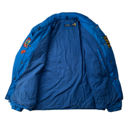 Polo Ralph Lauren Blue Quilted Coach Jacket Expedition Sportsman - L