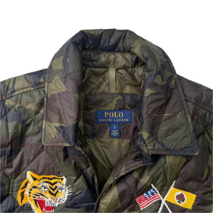 Polo Ralph Lauren Camo Quilted Souvenir Military Coach Jacket - S