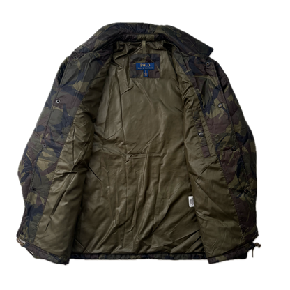 Polo Ralph Lauren Camo Quilted Souvenir Military Coach Jacket - S