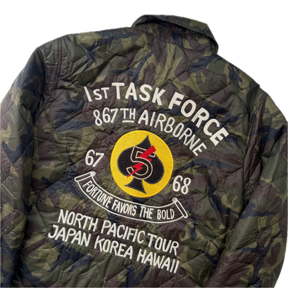 Polo Ralph Lauren Camo Quilted Souvenir Military Coach Jacket - S