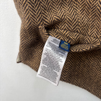 Polo Ralph Lauren Brown Herringbone Waistcoat (Wool Blend) - 38R