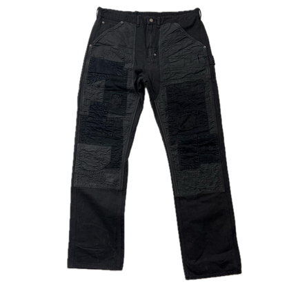 Denim & Supply Ralph Lauren Black Distressed Carpenter Double Knee Jeans - 38x34