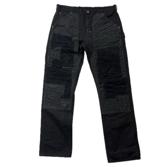 Denim & Supply Ralph Lauren Black Distressed Carpenter Double Knee Jeans - 38x34