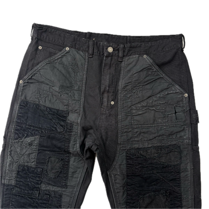 Denim & Supply Ralph Lauren Black Distressed Carpenter Double Knee Jeans - 38x34