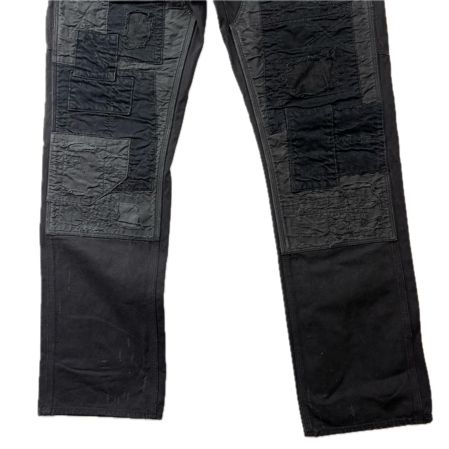 Denim & Supply Ralph Lauren Black Distressed Carpenter Double Knee Jeans - 38x34