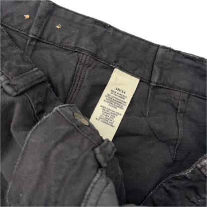 Denim & Supply Ralph Lauren Black Distressed Carpenter Double Knee Jeans - 38x34