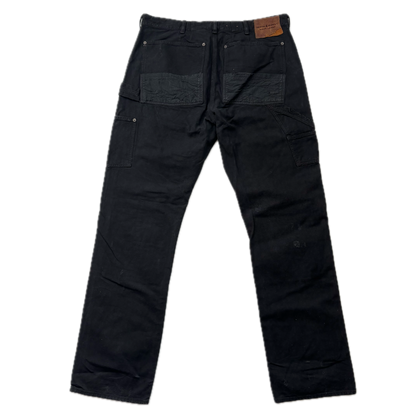 Denim & Supply Ralph Lauren Black Distressed Carpenter Double Knee Jeans - 38x34