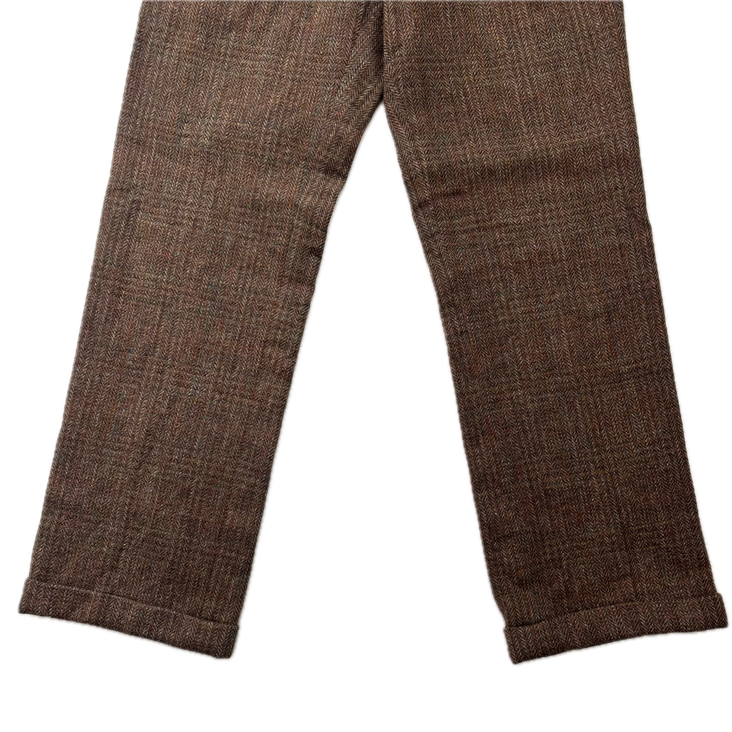 Polo Ralph Lauren Brown Tweed Dress Pants Preppy Trousers (Wool) - 30/33