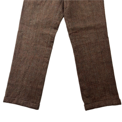 Polo Ralph Lauren Brown Tweed Dress Pants Preppy Trousers (Wool) - 30/33