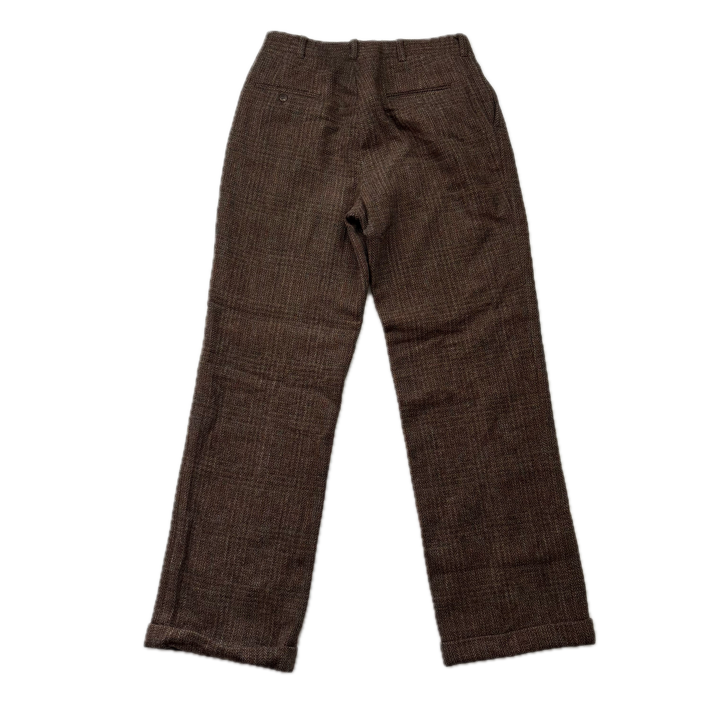 Polo Ralph Lauren Brown Tweed Dress Pants Preppy Trousers (Wool) - 30/33
