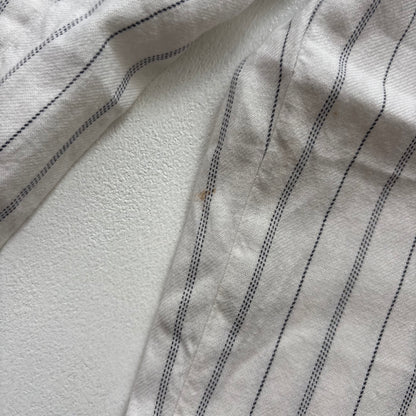 Polo Ralph Lauren White Striped Deck Pants Trousers (Linen Cotton) - 34/32