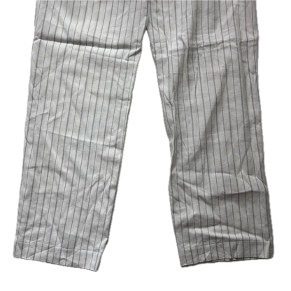 Polo Ralph Lauren White Striped Deck Pants Trousers (Linen Cotton) - 34/32