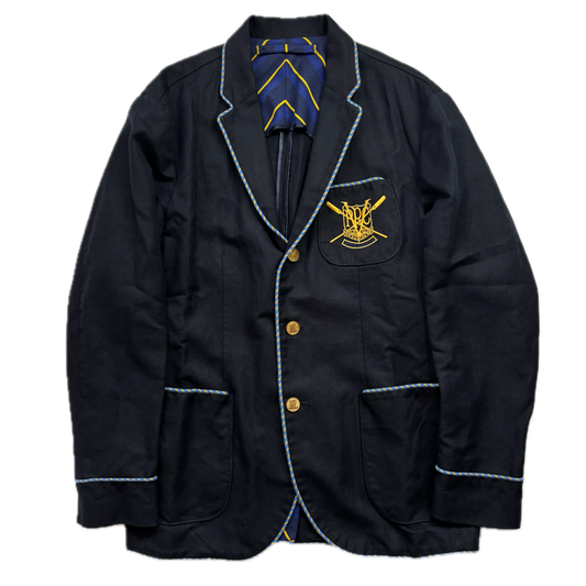 Polo Ralph Lauren Navy Rowing Crest Sports Jacket Blazer - 42R