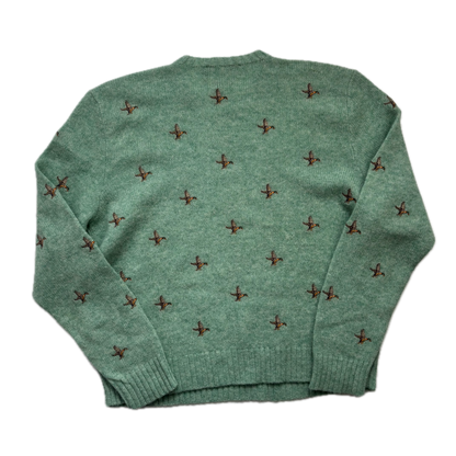 Polo Ralph Lauren Green Mallard Embroidered Jumper Sweater (Wool) - L
