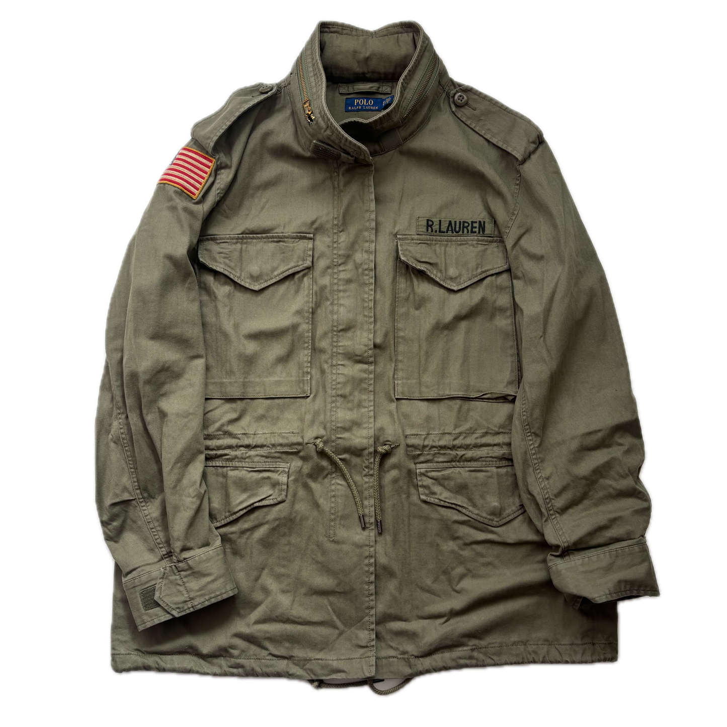 Polo Ralph Lauren Green Army Military Field Jacket - XL