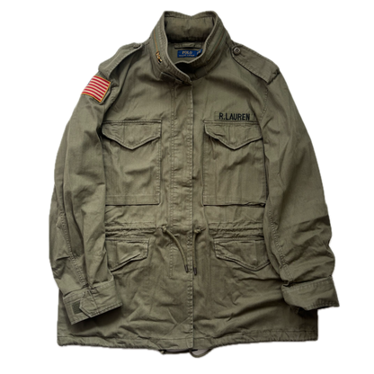 Polo Ralph Lauren Green Army Military Field Jacket - XL