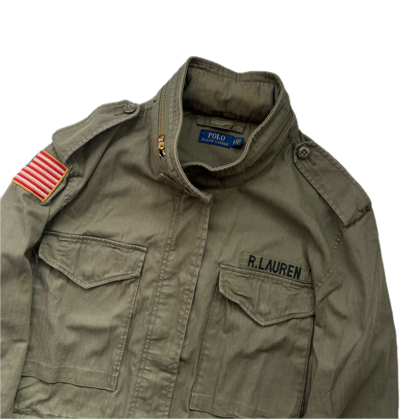 Polo Ralph Lauren Green Army Military Field Jacket - XL