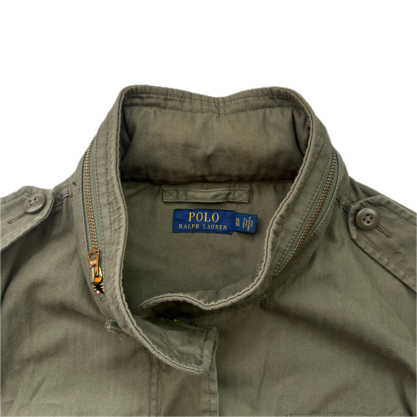 Polo Ralph Lauren Green Army Military Field Jacket - XL