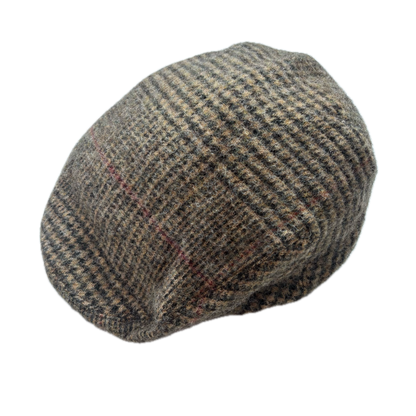 Polo Ralph Lauren Tweed Glen Plaid Flat Cap Newsboy Hat - L/XL
