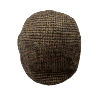 Polo Ralph Lauren Tweed Glen Plaid Flat Cap Newsboy Hat - L/XL