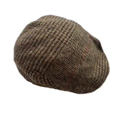 Polo Ralph Lauren Tweed Glen Plaid Flat Cap Newsboy Hat - L/XL