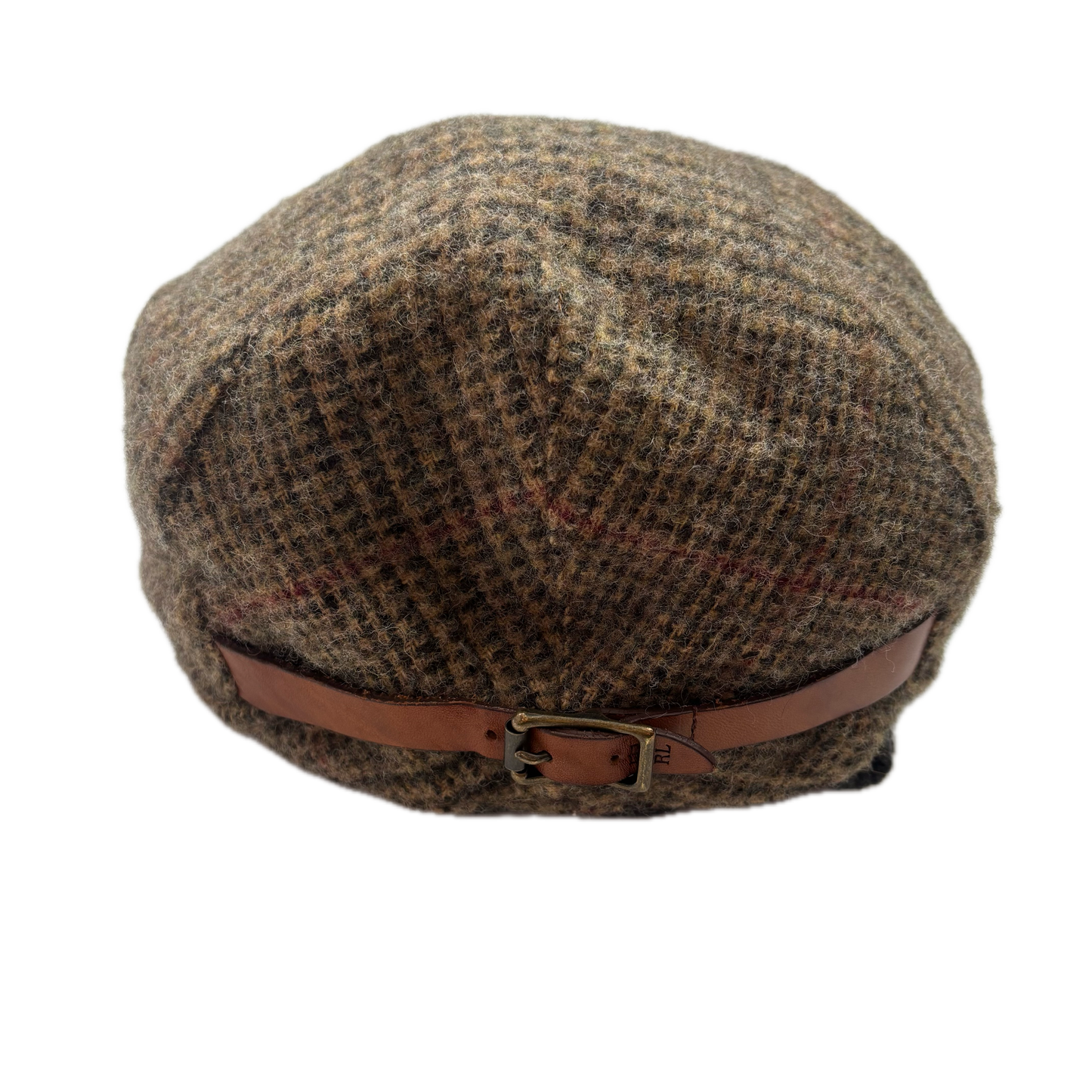 Polo Ralph Lauren Tweed Glen Plaid Flat Cap Newsboy Hat - L/XL