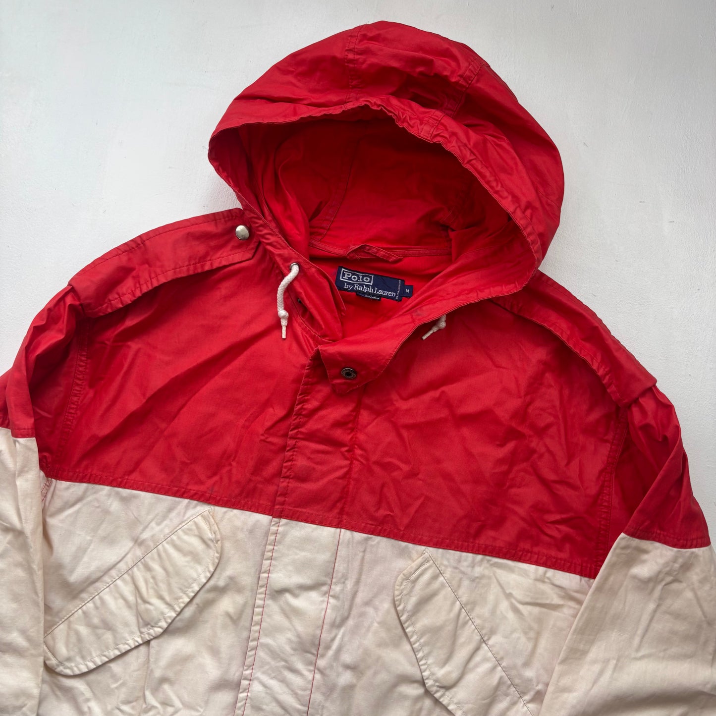 Polo Ralph Lauren Colour Block Hooded Rain Coat - M