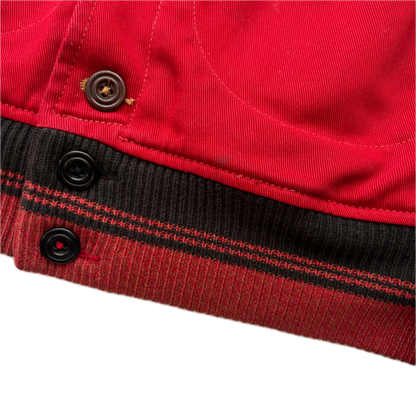 Polo Ralph Lauren Thompson Bulldog Leather Football Varsity Leather Letterman Jacket - S