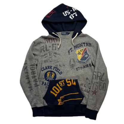 Polo Ralph Lauren Naval Air Base Montauk Freedom Seekers All Over Print Hoodie - S