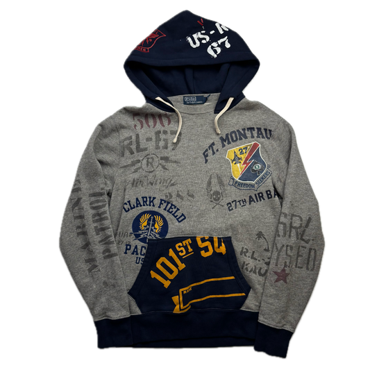 Polo Ralph Lauren Naval Air Base Montauk Freedom Seekers All Over Print Hoodie - S
