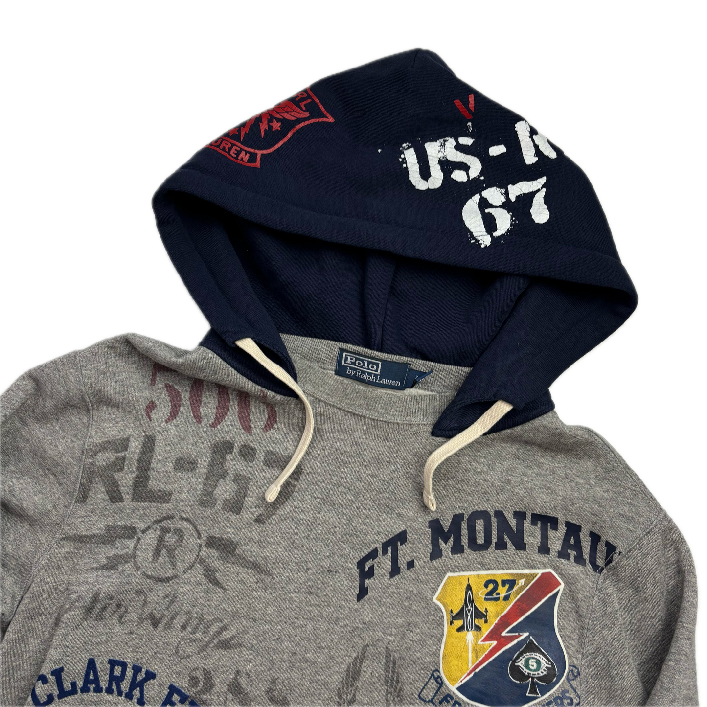 Polo Ralph Lauren Naval Air Base Montauk Freedom Seekers All Over Print Hoodie - S