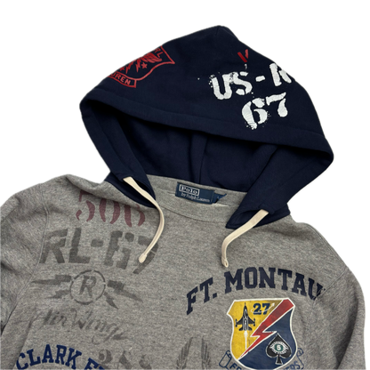 Polo Ralph Lauren Naval Air Base Montauk Freedom Seekers All Over Print Hoodie - S