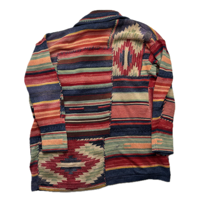 Polo Ralph Lauren Aztec Patchwork Cardigan Robe Southwestern - XS