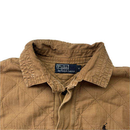 Polo Ralph Lauren Patchwork Sportsman Khaki Rugby Shirt - M