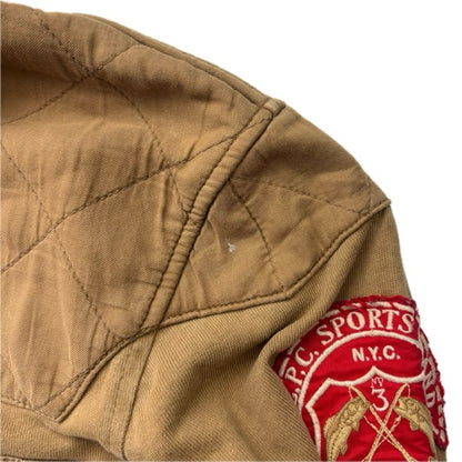 Polo Ralph Lauren Patchwork Sportsman Khaki Rugby Shirt - M