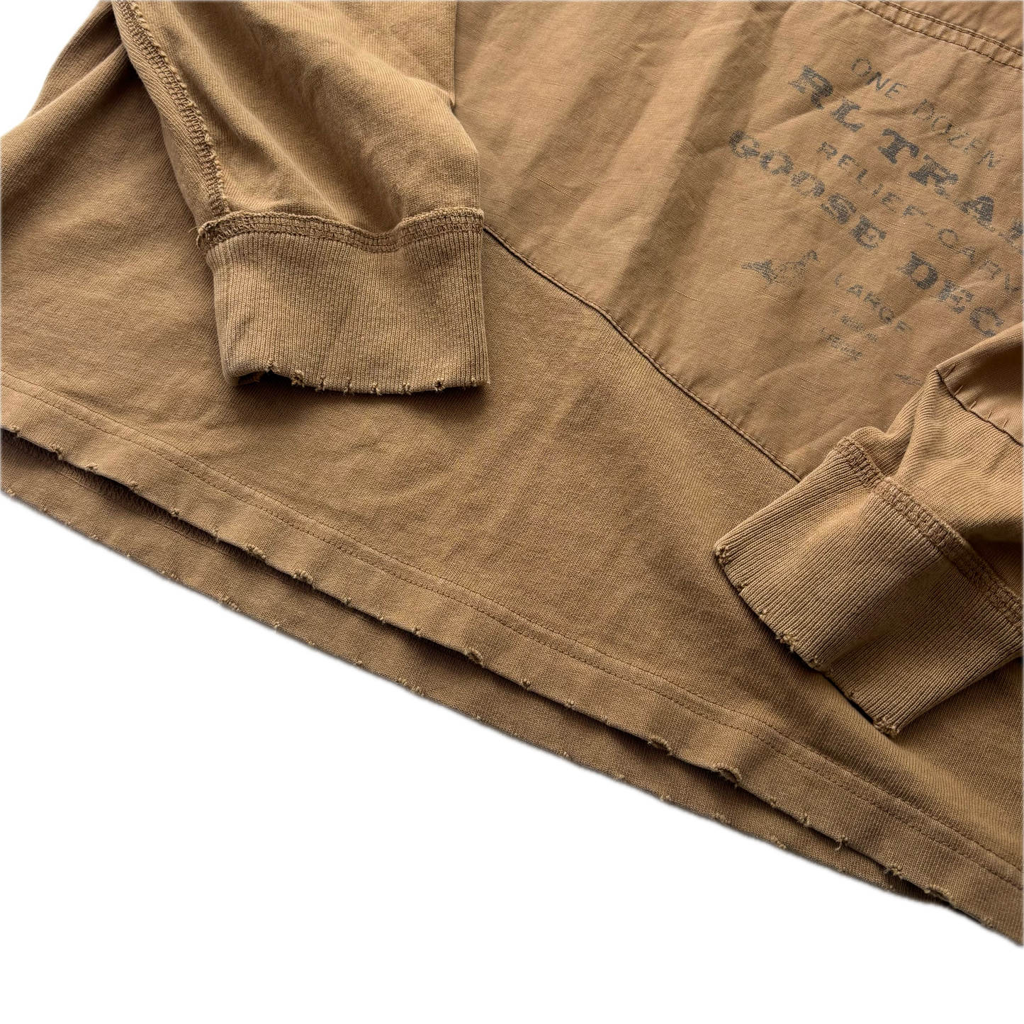 Polo Ralph Lauren Patchwork Sportsman Khaki Rugby Shirt - M